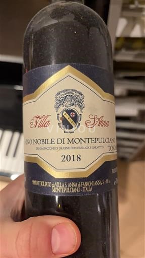 Toscana Vino Nobile di Montepulciano Villa S.Anna 2018