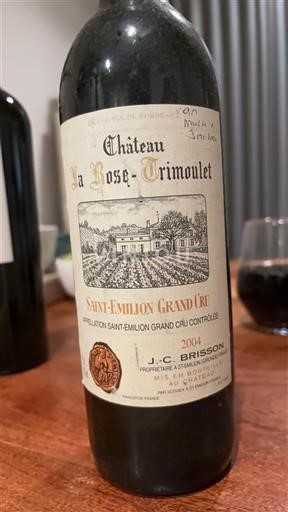 Bordeaux Saint-Émilion Grand Cru Grand Cru Château La Rose Trimoulet 2004