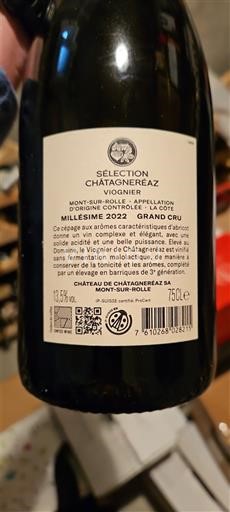 Vaud La Côte AOC Château Châtagnereaz Sélection Châtagnereaz 2022