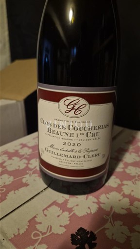 Burgundsko Nespecifikováno Premier Cru Guillemard-Clerc Clos des Couchereaux 2020