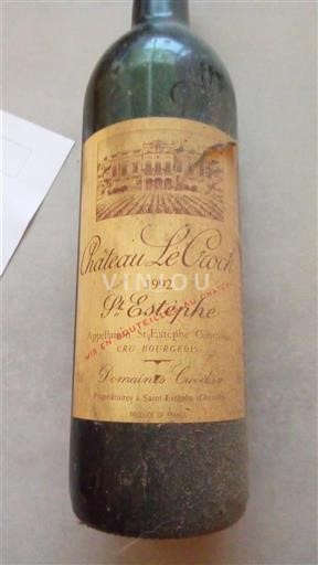 Burdeos Saint-Estèphe Château Le Crock 1992