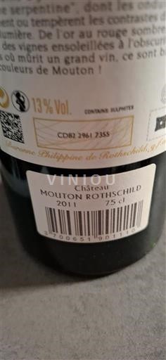 Bordéus Pauillac Grand Cru Château Mouton Rothschild 2011