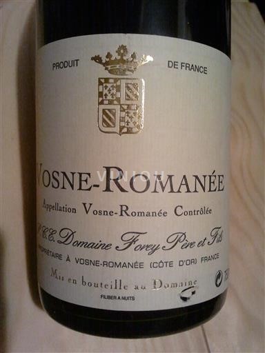 Borgoña Vosne-romanée Domaine Forey Père & Fils 2002