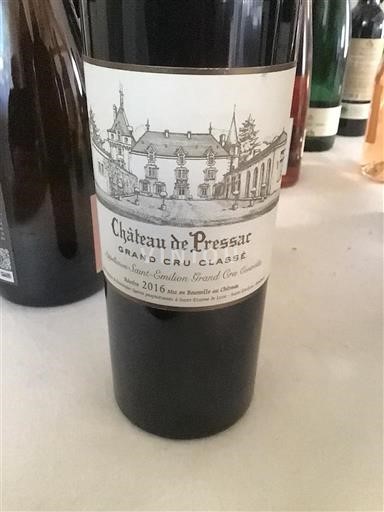 Bordeaux Saint-Émilion Grand Cru Grand Cru Château Pressac 2016