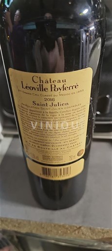 Bordeaux Saint-Julien Grand Cru Château Léoville Poyferré 2016