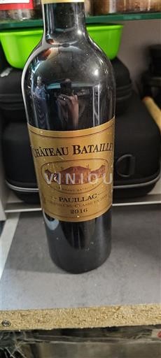 Bordeaux Pauillac Grand Cru Château Batailley 2016