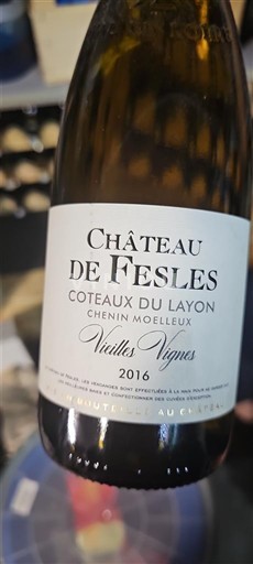 Thung lũng sông Loire Coteaux-du-layon Château Fesles Vieilles Vignes 2016