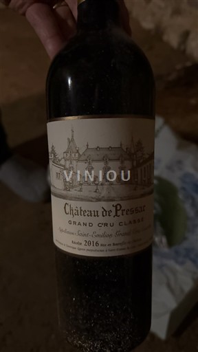 Bordeaux Saint-Émilion Grand Cru Grand Cru Classé Château Pressac 2016