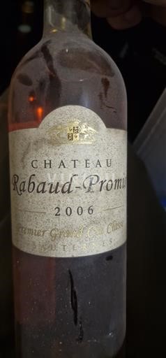 Bordeaux Sauternes Premier Cru Château Rabaud-Promis 2006