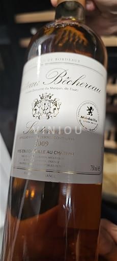 Bordeaux Sauternes Château Bichon Cassignols 2009