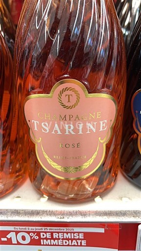 Sparkling Wines Rosé brut Brut Rosé Tsarine Non millésimé France Champagne AOC