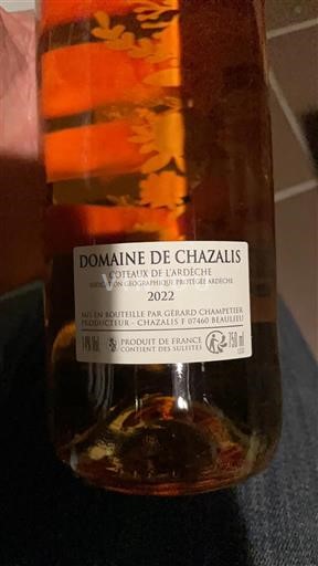 Alpe in reke Rona Ardeški vinogradni grici Domaine Chazalis 2022