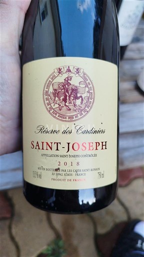 Rhône Valley Saint-Joseph Les Caves Saint-Sornin Réserve des Cadières 2018