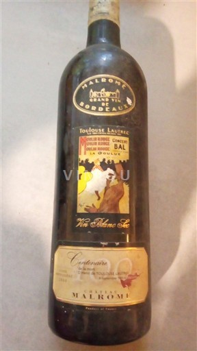 Bordeaux Château Malromé Vin Blanc Sec Non-Vintage