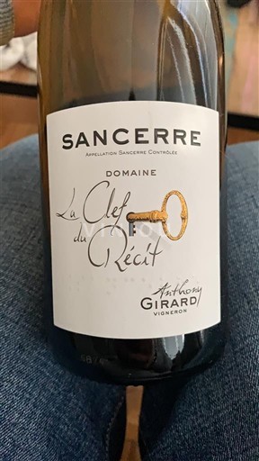 Vallée de la Loire Sancerre Domaine Anthony Girard La Clef du Récit 2024