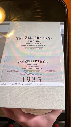 Portugal Port Van Zellers & Co Very Old Tawny Porto 1935