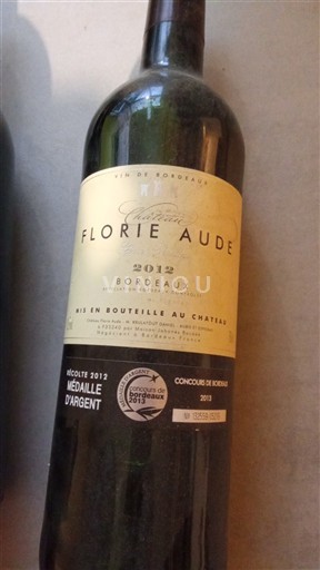 Bordeaux Château Florie Aude 2012