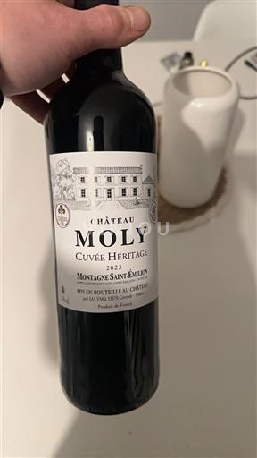 Bordeaux Montagne-saint-émilion Château Moly Héritage 2023