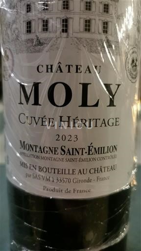 Bordeaux Montagne Saint-Émilion Château Moly Héritage 2023