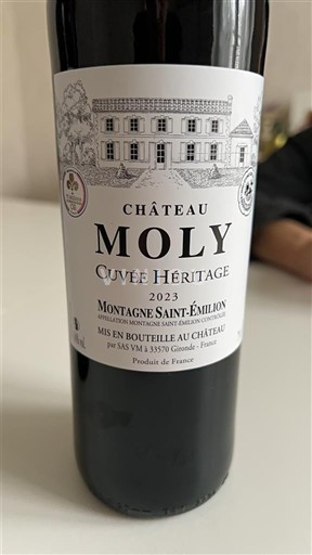 Bordeaux Montagne-Saint-Émilion Château Moly Héritage 2023