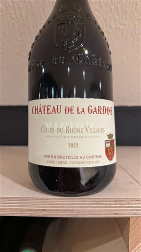 Rhônen laakso Côtes-du-rhône-villages Château La Gardine 2022