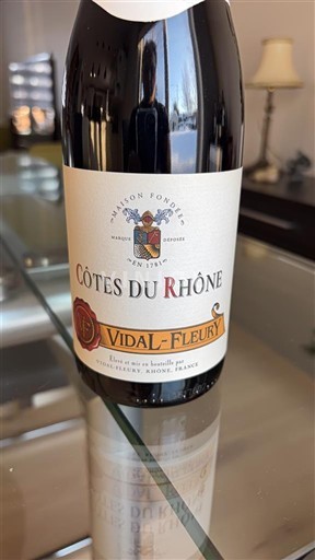 Thung lũng Rhône Côtes-du-rhône Vidal-Fleury Không niên vụ