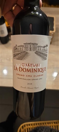 Bordeaux Saint-Émilion Grand Cru Grand Cru Classé Château La Dominique 2018