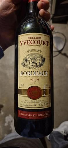 Bordeaux Cellier Yvecourt 2009