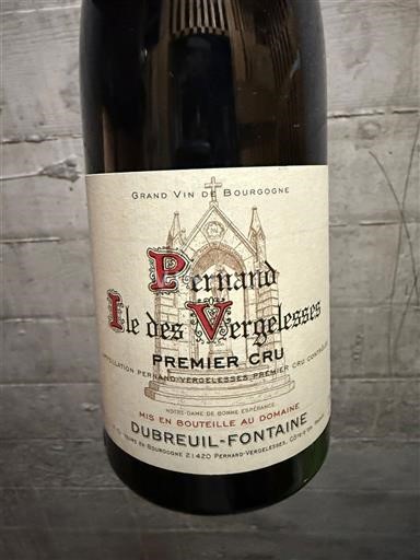 Burgundi Pernand-vergelesses Premier Cru Dubreuil-Fontaine Ile des Vergelesses 2020
