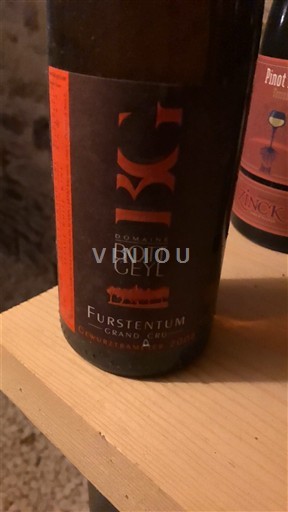 Alsace Gewurztraminer Grand Cru Domaine Bott-Geyl Furstentum Grand Cru 2008