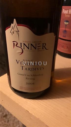 Alsazia Riesling Vendanges Tardives Domaine Christian Binner Grand cru Schlossberg 2005