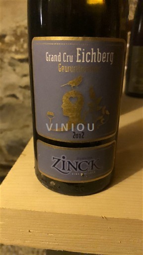 Alsace Gewurztraminer Grand Cru Paul Zinck Grand Cru Eichberg 2012