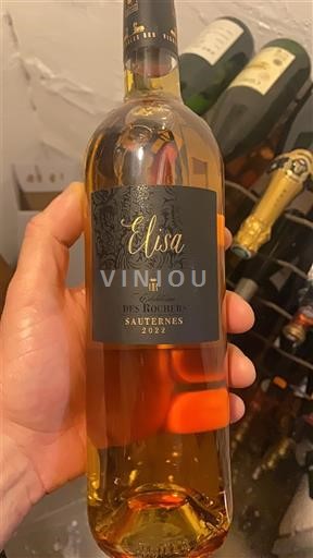 Bordeaux Sauternes Des Rochers Elisa 2022