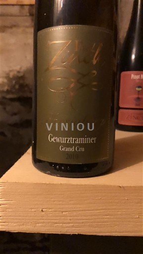 Alsace Gewurztraminer Grand Cru Zinck Pfersigberg 2010