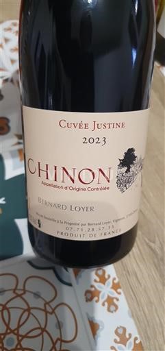 Loire Valley Chinon Bernard Loyer Justine 2023