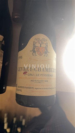 Bourgogne Gevrey-chambertin Premier Cru Domaine Geantet-Pansiot Le Poissenot 1998