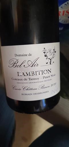 Thung lũng sông Loire Coteaux de Tannay Domaine Bel Air L'Ambition 2022