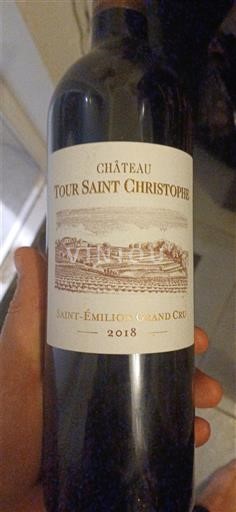 Bordeaux Saint-Émilion Grand Cru Grand Cru Château Tour Saint Christophe 2018