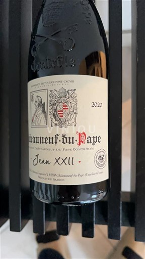 Vallée du Rhône Châteauneuf-du-pape Jean XXII 2020
