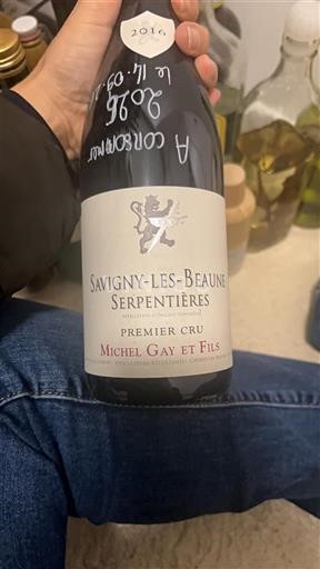 Bourgogne Savigny-lès-beaune Premier Cru Michel Gay et Fils Serpentières 2016