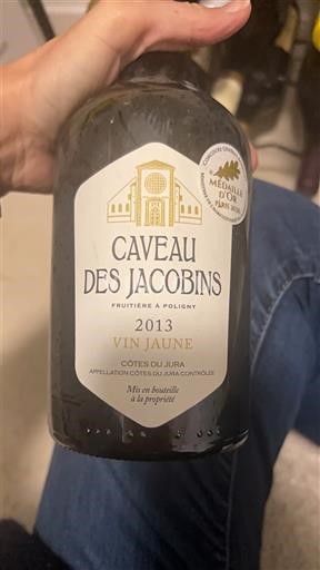 Jura Côtes-du-jura Caveau des Jacobins Vin Jaune 2013