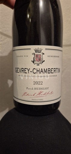 Burgundija Gevrey-chambertin Domaine Patrick Hudelot 2022