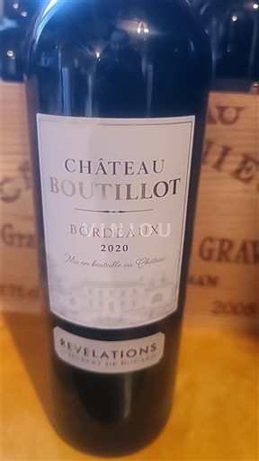 Bordeaux Château Boutillot Révélations 2020