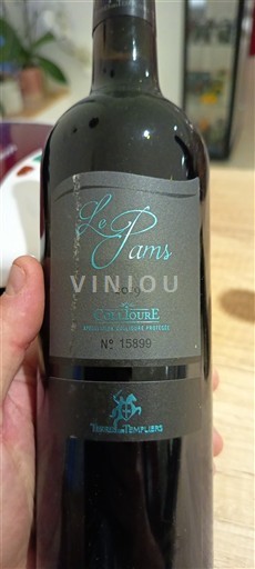 Roussillon Collioure Terres des Templiers Le Pams 2019