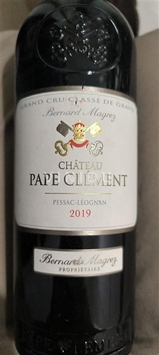 Bordeaux Pessac-Léognan Grand Cru Pape Clément 2019