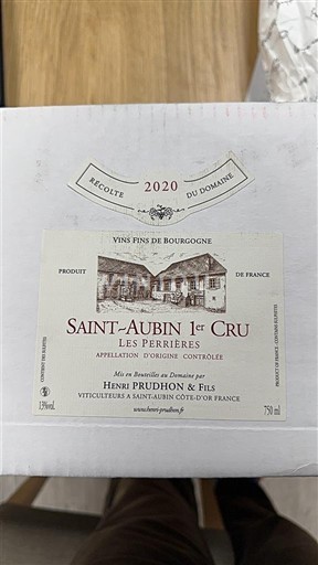 Bourgondië Niet gespecificeerd Premier Cru Henri Prudhon & Fils Les Perrières 2020