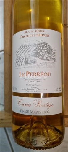 Sydvestfrankrig Côtes de Gascogne Le Perréou Prestige Prémices d'Hiver Ikke årgangsbestemt