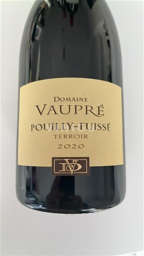 Burgundi Pouilly-fuissé Domaine Vaupré Terroir 2020