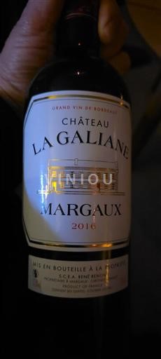 Bordeaux Margaux Château La Galiane 2016