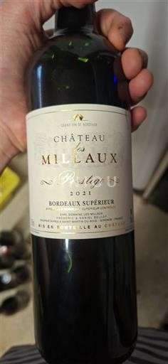Bordeaux Bordeaux supérieur Château Les Millaux Prestige 2021